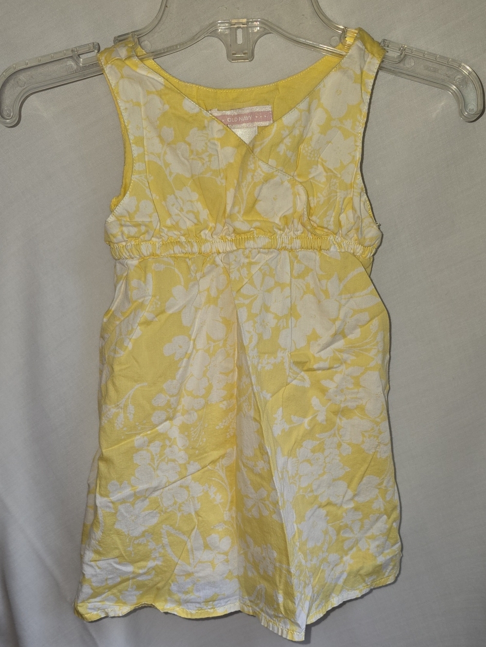 Old Navy Yellow & White Floral Sundress for Girls